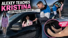 Christina driving lesson sneakers stuck revving full video 43 min 1080
