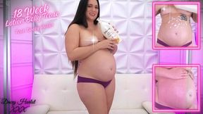 18 Weeks Pregnant: Lotion Belly Tease WMV