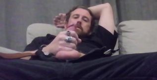 Dirty talking jeans jerk off