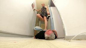 Danielle Trampling Bare Foot & Heels 6 FLOOR CAM