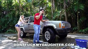 DON'_T FUCK MY step DAUGHTER - Naughty Sierra Nicole Fucks The Carwash Man