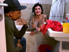 Slender amateur yet fiery brunette down for hard fucking