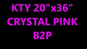 KTY 20"x36" crystal clear blow to pop