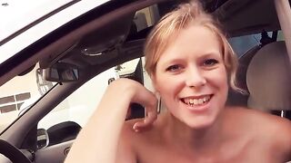 Blondie Babe Claudia Sweet - Stranger's Blowjob & Fucking in Hotel Room