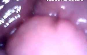 Live cam recording inside a vagina
