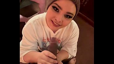 Massive Dick Blowjob! Caged Cuck Watches