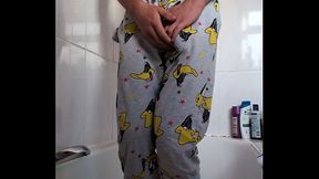 Holding and wetting pjs 18 yr old lad