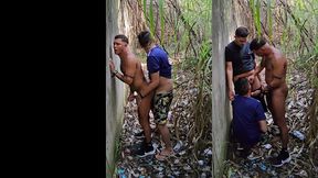 brincadeira gostosa com o amigo e um novinho misterioso
