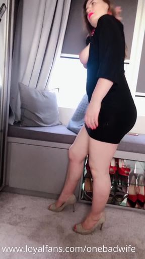 Fucked standing tits out