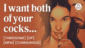 ASMR Audio Porn: MFM Threesome, Double Penetration & Pussy Worship with Your Bestie