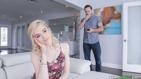 Passionate blonde with small tits Lexi Lore screwed like a cheap slut