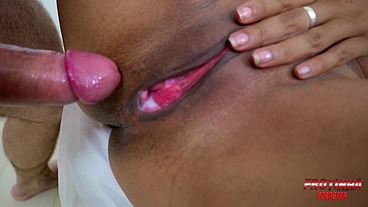 Naughty Latina likes to give her pussy and feel it deep in her pussy without a condom, I cum in her pussy, creampie - Grazi Moreno and Frotinha