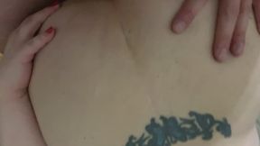 BBW Hotwife gaping anal, ATM and oozing creampie