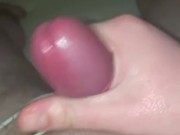 Tying my cock with a cable