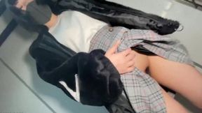Asian Teen Babe Gets Creampied in Public POV