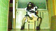 The midnight ruin's crossdressing maid loves perverted masturbation