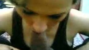 Blond haired nympho with big tits was blowing delicious cock with passion