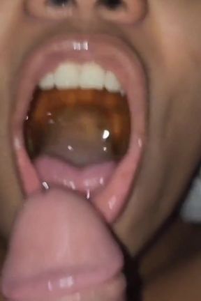 Giving Yellow Piss to My Slave and Making Her Swallow Cum Through Her Nose
