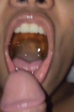 Giving Yellow Piss to My Slave and Making Her Swallow Cum Through Her Nose