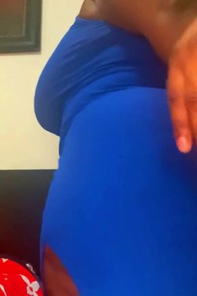 Dirty Diana gets fucked in her long blue dress