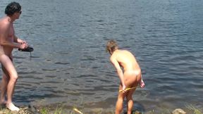 Fucking on a German lake photo session with photographer - part 1