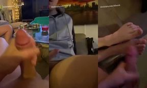 Fat Hung Load Gushes On His Sweaty Feet Destroyed
