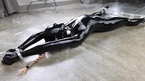 Rubber-bound Girl In Electro Play