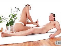 Smoking hot masseuse Satin Bloom analed