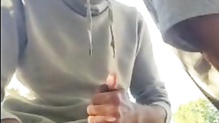 kissing and shooting