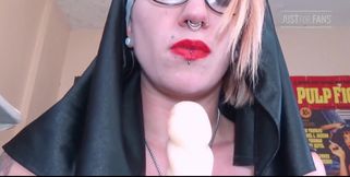 Fonda the Nun in Gagging for God