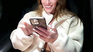 Huge-chested COUGAR with Impressive Mammories Wanks in Camper