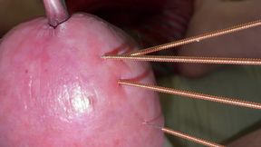 Extreme glans - torture, 2 times cumshot!