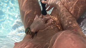 Female POV Hot Milf masturbating in a Hot Tub until she cums HARD