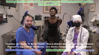 Become Doctor Tampa Give Rina Arem A Yearly Gyno Exam With Nurse Stacy Shepards Gloved Hands Helping