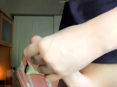 Solo ladyboy masturbation