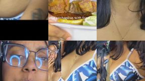 Sweet and Savory to the Max: Eating Cachapa, Fried Pork, and Cake to the Limit! ????