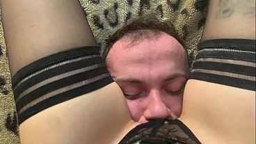 Hot Mistress Kira in Fetish Lingerie - Passionate Oral Servitude Femdom