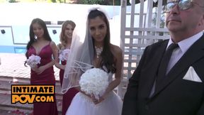 Unforgettable Wedding Fuck Session with Three Babes Gianna Dior, Kristen Scott and Jade Kush - Its P