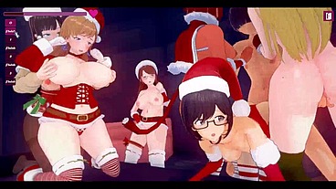 Sexy Beach and Christmas cosplay special - Harem adventures part 3