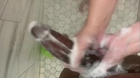 Stepbrother's huge BBC shocks petite stepsister in the shower
