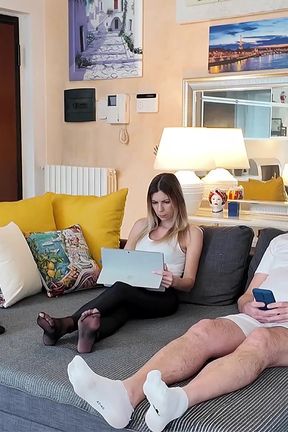 Crazy Wank Party of the Virgin Stepson Has Been Skipped. Stepmom Stunned but Excited by the Idea Offers Her Perverted Help