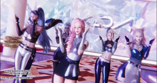 [MMD] K/DA - More Hot Kpop Dance Ahri Akali Kaisa Evelynn Seraphine League of Legends 4K 60FPS