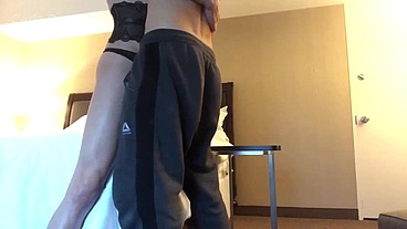 Horny Guy Loves Getting Pounded by a Trans Queen