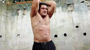 yuri gaucho - brazilian muscle man jerking off - soloboy handsome big cumshot