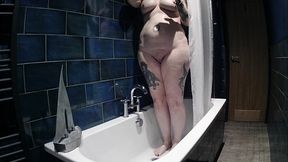 Shower Masturbation Scene...Sally'_s first solo video. watch my Milf cum and squirt in the shower
