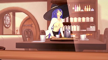 Roxy rubbing on the corner of the table - Mushoku Tensei
