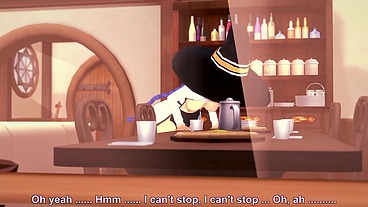 Roxy rubbing on the corner of the table - Mushoku Tensei