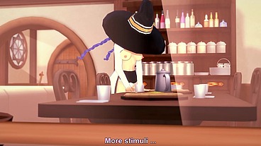 Roxy rubbing on the corner of the table - Mushoku Tensei