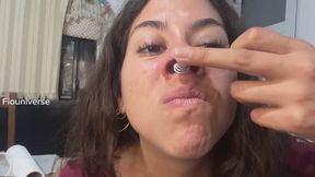 Sneezing while my nose is dripping