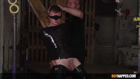 Bound Oliver Wesley tormented by deviant DILF Sebastian Kane